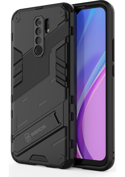 Xiaomi Redmi 9 Destek Standlı Darbeye Dayanıklı Telefon Kılıfı (Yurt Dışından)