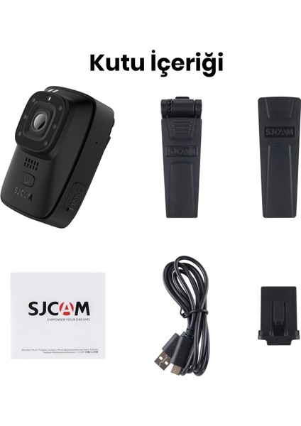 A10 Vücut Kamerası Güvenlik Polis Ekipmanı IP65 FullHD Video Dokunmatik Ekran 12MP