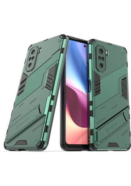 Xiaomi Poco F3 Destek Standlı Darbeye Dayanıklı Telefon Kılıfı (Yurt Dışından)