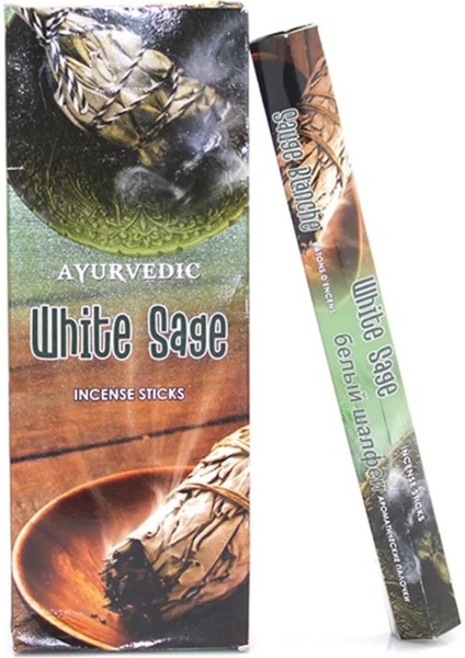 Ayurvedic Incense Ayurvedıc Whıte Sage (Hx) Tütsü