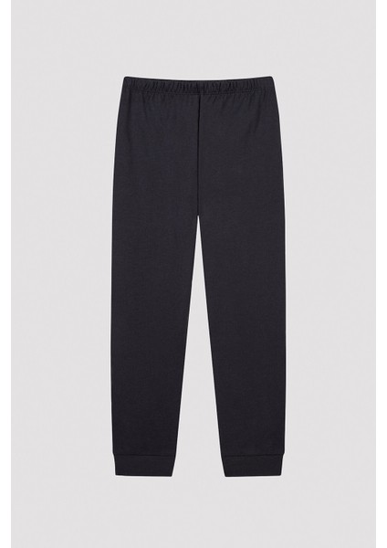 Kız Çocuk Anime Antrasit Pijama Takımı