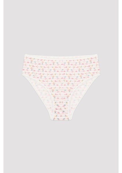 Kız Çocuk Bloom Dance Organic 3'lü Slip Külot