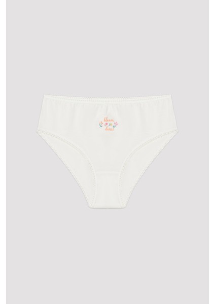 Kız Çocuk Bloom Dance Organic 3'lü Slip Külot