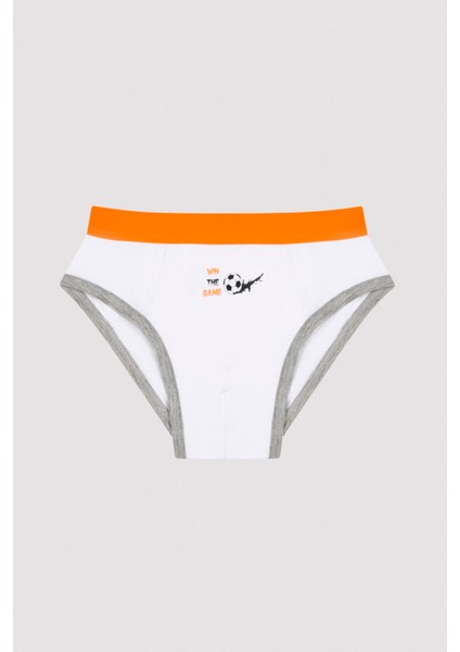 Erkek Çocuk Slogan Baskılı 2Li Slip Külot