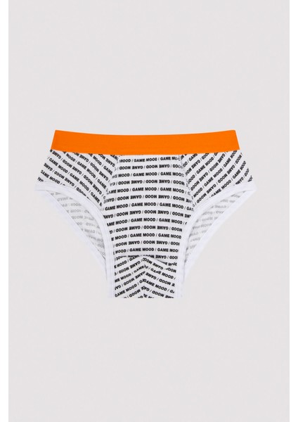 Erkek Çocuk Slogan Baskılı 2Li Slip Külot