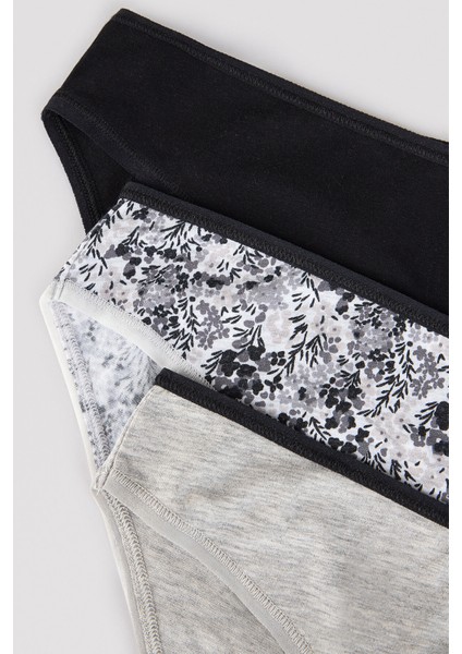 Dark Floral 3lü Slip Külot indirimleri