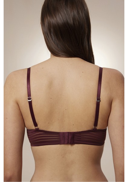 Dekolte Push Up Essent Bordo Sütyen modelleri
