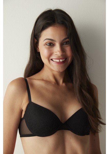 Pleasure Dantelli Siyah Sütyen fiyatları