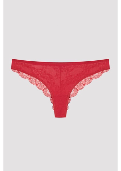 Hot Summer Lacy Back Dantel 3'lü Çok Renkli Brazilian Külot modelleri