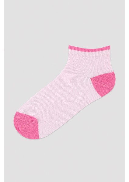 Kız Çocuk Pembe Aktif 4lü Patik Çorap