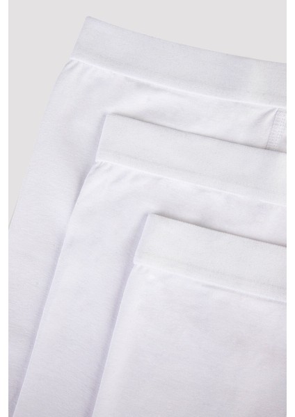 Basic White Tape 3lü Boxer