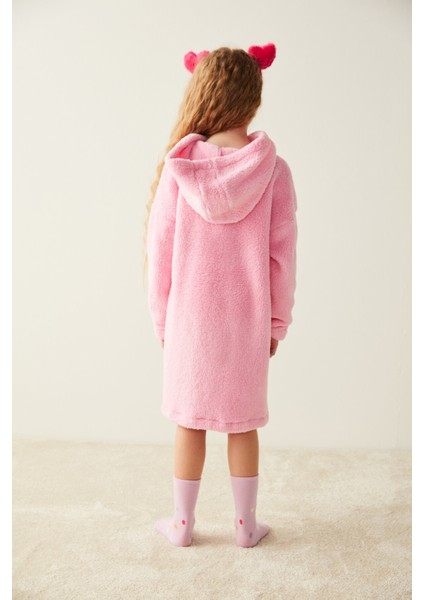 Pembe Kız Çocuk Home Sweatshirt