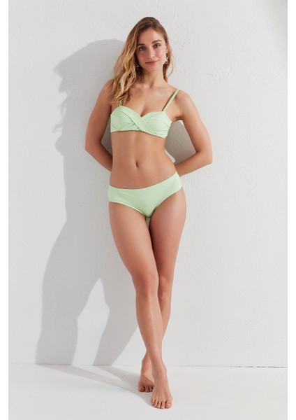 Açık Yeşil Fitilli Hipster Bikini Altı fırsatları