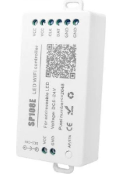 SP108E Adreslenebilir WS2811-WS2812 Şerit LED Pixel Argb Wifi Kontrol Cihazı 5-24V