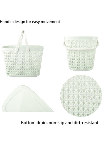 Plastik Duş Rafı, Banyo, Mutfak, Yurt, Organizatör Için Taşınabilir Depolama Sepeti (Yurt Dışından)