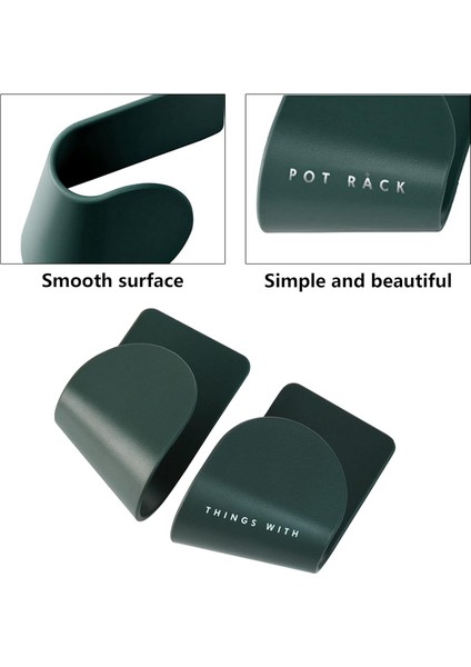 Tava Rafı Tencere Kapağı Yapışkanlı Kanca Raf 5 Çift Duvara Montaj Yerden Tasarruf Sağlayan Depolama Organizatör Kendinden Yapışkanlı Tencere Tutucu Seti Mutfak Dolabı Rafı (Yurt Dışından) fırsatları