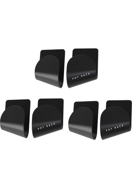 Tencere Kapağı Depolama Rafları Duvara Monte Tencere Kapağı Rafı Organizatör Tutucu Yumruksuz Duvara Monte Mutfak Eşyaları Depolama Rafı Ev 3 Çift (Siyah) (Yurt Dışından) fiyatları