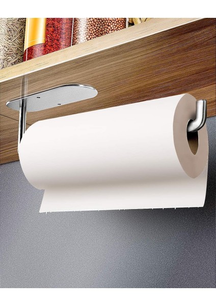 Duvara Monte Tuvalet Kağıdı Tutucu, Kendinden Yapışkanlı Veya Delikli, Paslanmaz Çelik Dolap Altı Mutfak Veya Banyo Için Mutfak Rulo Tutucu (Yurt Dışından)