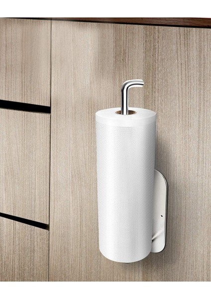 Duvara Monte Tuvalet Kağıdı Tutucu, Kendinden Yapışkanlı Veya Delikli, Paslanmaz Çelik Dolap Altı Mutfak Veya Banyo Için Mutfak Rulo Tutucu (Yurt Dışından)