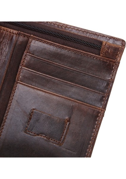 Cüzdanlar Erkek Rfıd Engellemeli Ince Cüzdan, 10 Kredi Kartı, 2 Fatura Yuvası, Kimlik Penceresi ve Para Cebi Minimalist Cüzdan (Yurt Dışından)