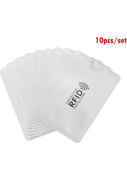 10 Kart Koruma Kılıfı Kimlik Bankası Kartı Kılıfı Anti Case Cüzdanı (Yurt Dışından)