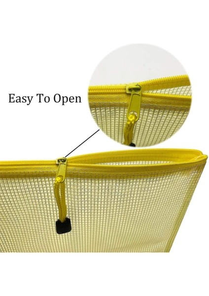 A5 Fermuarlı Ağ Belgeler Plastik Cüzdan Klasörleri Fermuar Plastik Cepler (12'li Paket) (Yurt Dışından) fırsatları