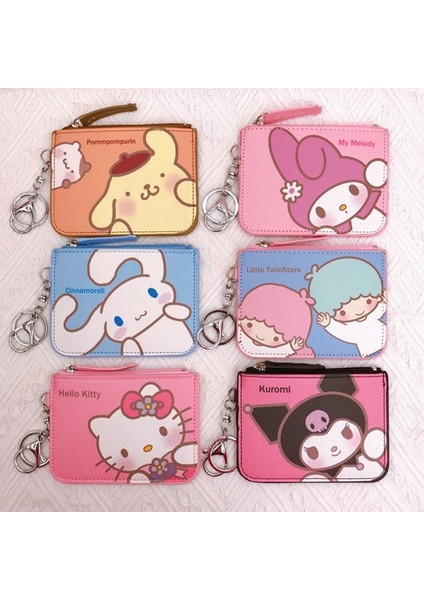 Kawaii Karikatür Çanta Melody Pom Pom Purin Kuromi Deri Kart Sle A5 (Yurt Dışından) fiyatları
