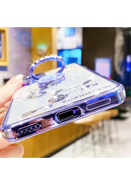 Samsung Galaxy S23 Kılıf - 360° Halkalı Stand - Silikon - Degrade Mavi Kasa (Yurt Dışından)