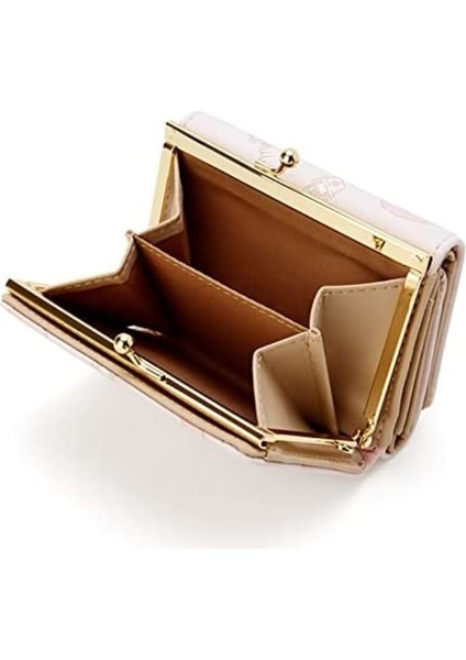 Anime Fille Portefeuille Court ve Cuir Pu Portefeuille Pour Femmes Karikatür Portefeuille Pochette Carte Carte De Crédit Pochette Buklet (Pembe) (Yurt Dışından)