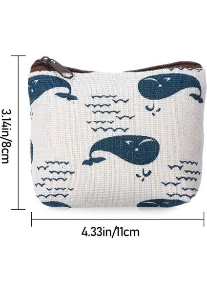 Kanvas Bozuk Para Çantası Küçük Fermuarlı Cüzdan Hedgehog Hedgehog (Yurt Dışından) modelleri