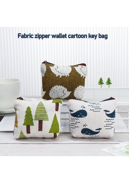 Kanvas Bozuk Para Çantası Küçük Fermuarlı Cüzdan Hedgehog Hedgehog (Yurt Dışından) indirimleri