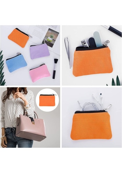 Kanvas Para Çantası, Kadınlar Için 4 Parça Taşınabilir Para Çantası Para Çantası Mini Değişim Cüzdan (Yurt Dışından) fırsatları