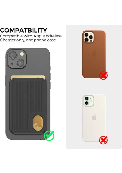 Magsafe Silikon Kart Tutucu Siyah Tek Beden (Yurt Dışından) modelleri