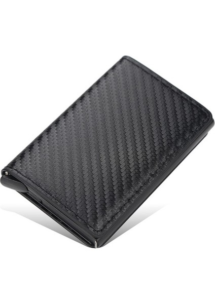 Karbon Rfıd - Nfc Korumalı Deri Cüzdan Kart Sahibinin 6 Kartlı Siyah (Yurt Dışından)