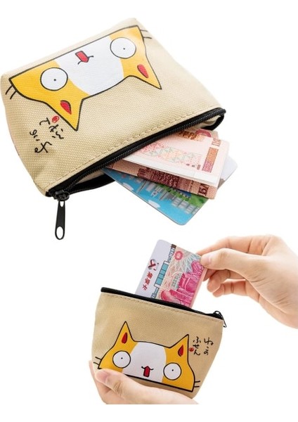 4'lü Bozuk Para Çantası Paketi Bozuk Paralar Için Oxford Küçük Fermuarlı Cüzdan (Yurt Dışından) fiyatları