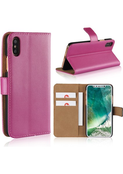 Iphone X/xs/xr/xsmax Cüzdan Kılıf - Cerise Iphone X/xs (Yurt Dışından)