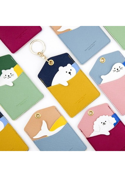 Hayvan Kartı Tutucusu Anahtarlık Çalışma Kartı Beyaz Kedi Beyaz Kedi Beyaz Kedi (Yurt Dışından) indirimleri