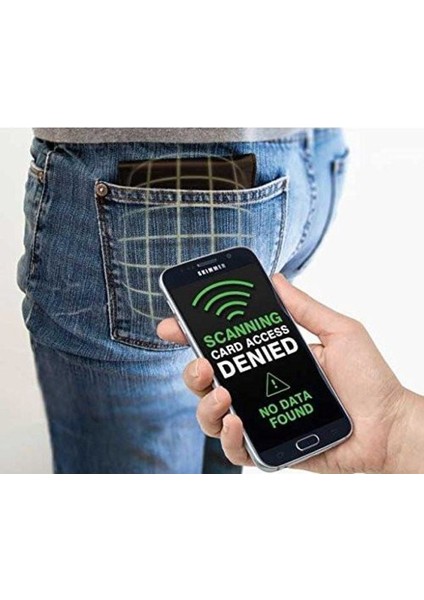 Açılır Kart Tutucu Alüminyum Deri Rfıd ve Nfc Koruması Banknot Bölmesi Siyah (Yurt Dışından)