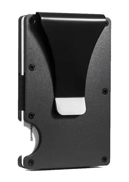 Erkek Minimalist Cüzdan Metal Para Klipsli Cüzdan Rfid (Yurt Dışından)