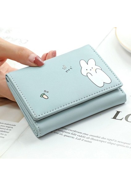 Kısa Cüzdan Bozuk Para Çantası Mavi (Yurt Dışından)