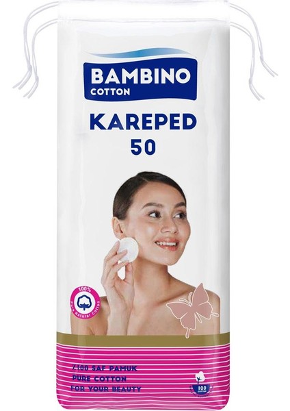 Cotton Kare Makyaj Temizleme Pamuğu 1200 Adet (24pk*50)