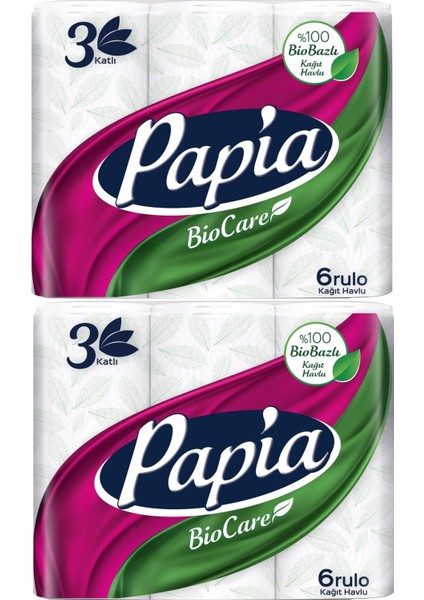 Kağıt Havlu (3 Katlı) 12 Li Set Bio Care (2pk*6)