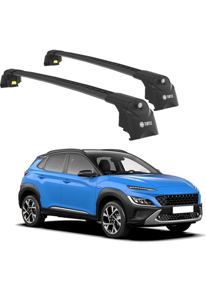 Hyundai Kona 2017-2023 Turtle Air2 Ara Atkı Siyah