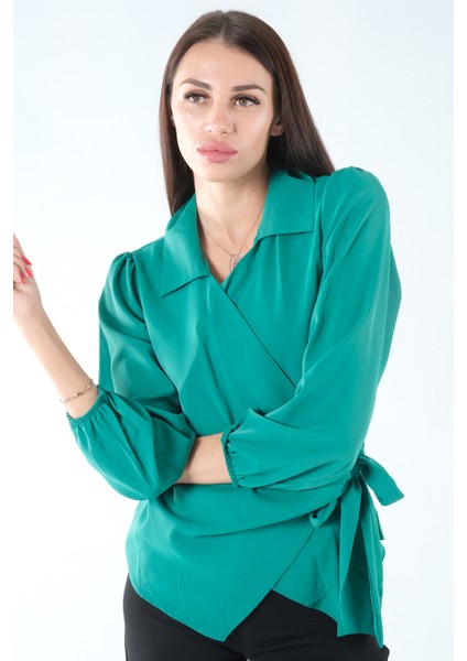 Zümrüt Kruvaze Detaylı Bluz 4202630.123 fiyatları