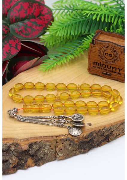 Sarı Arpa Kesim Orijinal Ateş Kehribar Tesbih 201022608 modelleri