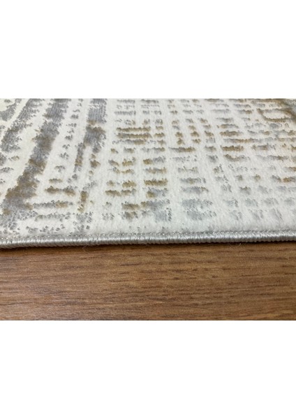 Bambu Saten Parlak Tüylü Yumuşak Kadife Halı Hav Tüy Vermez Serpme Bej modelleri