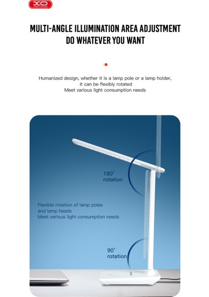 XO-OZ05 Şarjlı Dokunmatik Special 20 LED Işıklı Telefon Standlı Masa Lambası
