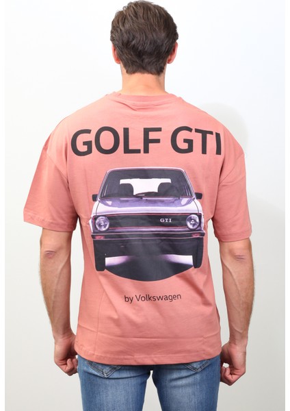 Golf Gtı Baskılı Oversize T-Shirt