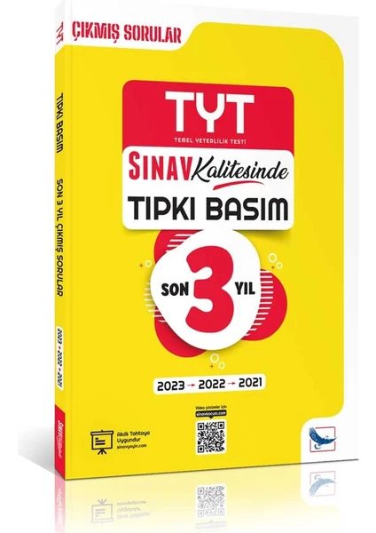 Sınav Yayınları Kalitesinde TYT Son 3 Yıl Tıpkı Basım Çıkmış Soru ve Çözümleri 2021 - 2023