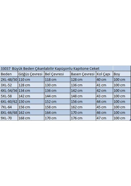 33037 Büyük Beden Çıkarılabilir Kapüşonlu Kapitone Ceket-Bej